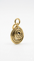 Gold Spiral Pendant Necklace