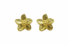 Gold Flower Stud Earrings