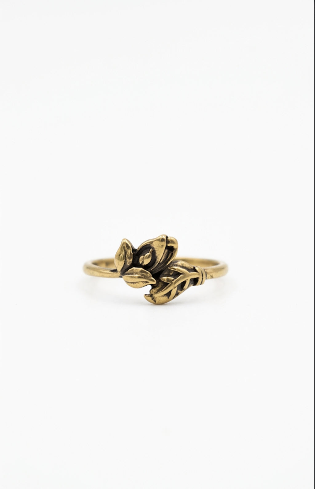 Vintage Leaf Wrap Ring