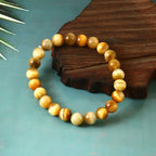 Natural Golden Tiger Eye Beaded Bracelet