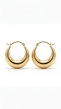 Chunky Gold Hoop Earrings