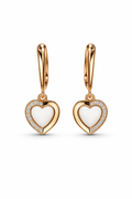 Gold Heart Hoop Earrings