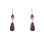 Boho Elegant Gold Tone Drop Earrings
