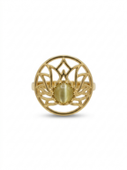 Golden Vine Cat’s Eye Statement Adjustable Ring