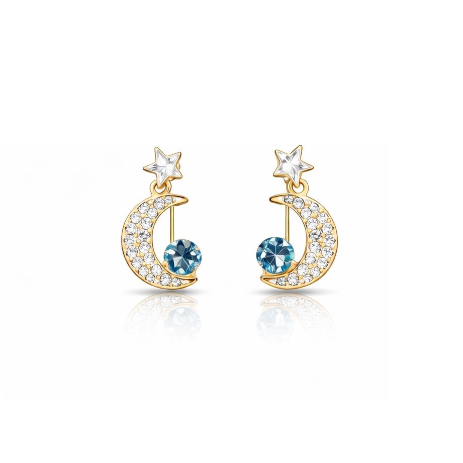 Moon Celestial Stud Earrings