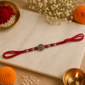 Om Silver Plated Rakhi for Brother
