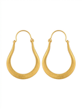 Classic Teardrop Gold Hoop Earrings