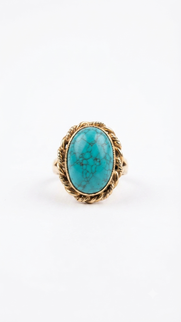 Vintage Turquoise Statement Ring