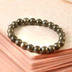 Natural Pyrite Stone Bracelet Money Magnet Bracelet