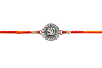 Real Silver Plated Rakhi for Brother, Handmade Silver Raksha Bandhan Bracelet,