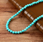 Natural Turquoise Beaded Necklace