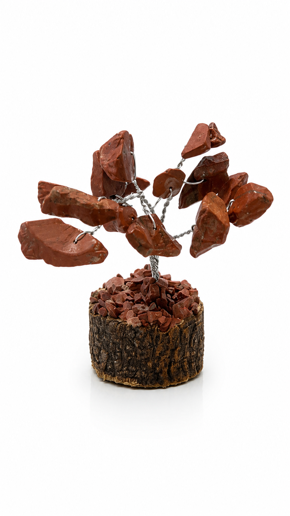Red Jasper Crystal Tree Handmade Gemstone Bonsai Decor