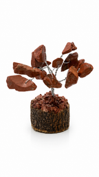 Red Jasper Crystal Tree Handmade Gemstone Bonsai Decor