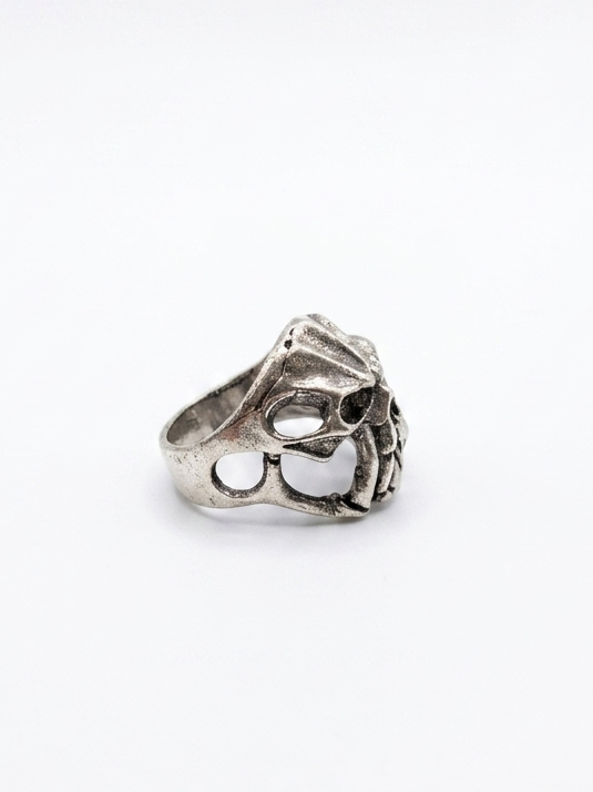 Men’s Skull Statement Ring | Gothic Skull Biker Ring | Punk Rock Ring