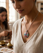Handcrafted Multicolor Tibetan Style Pendant