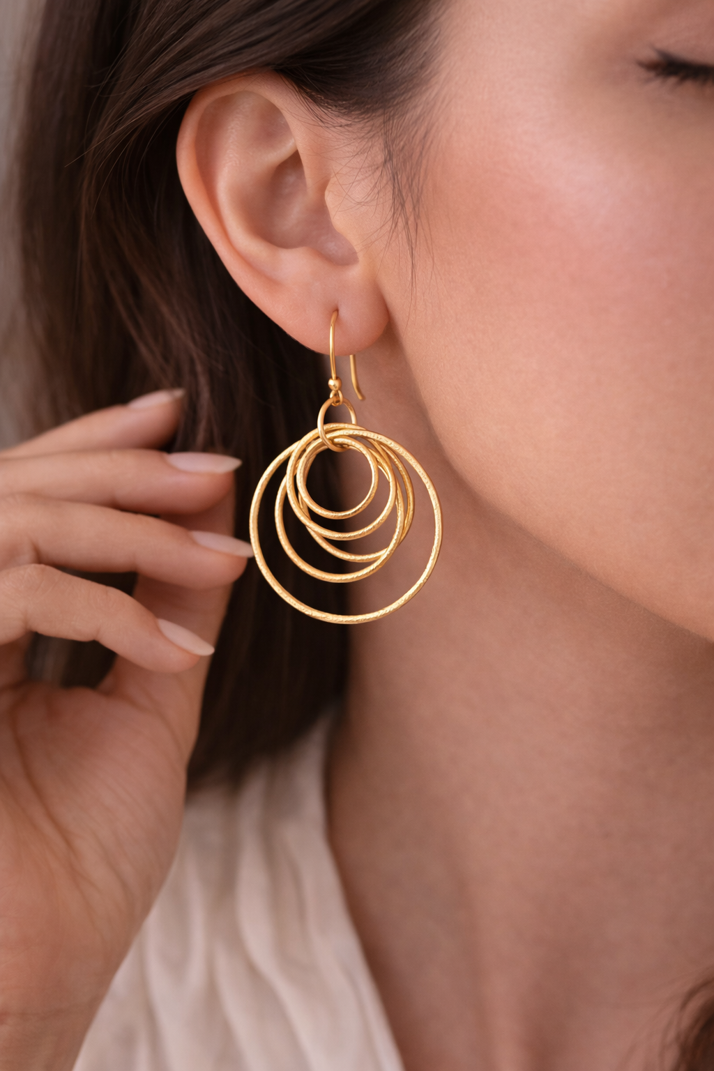 Elegant Gold Plated Drop Earrings for Women