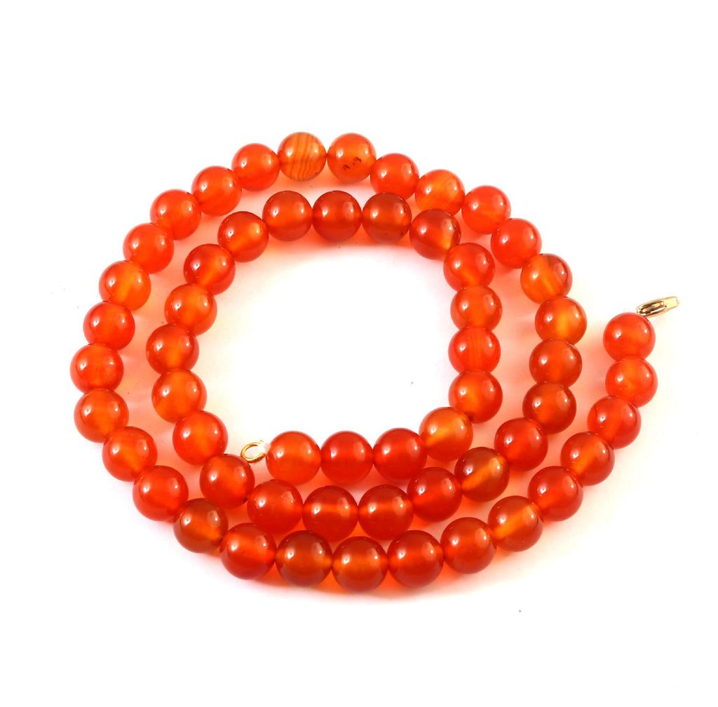 Natural Carnelian Beaded Necklace