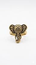 Majestic Elephant Statement Adjustable Ring