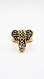 Majestic Elephant Statement Adjustable Ring