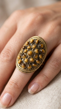 Vintage Tiger Eye Statement Ring