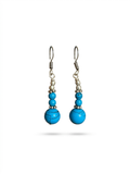 Vintage Turquoise Bead Drop Earrings
