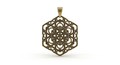 Geometric Mandala Pendant Necklace
