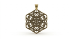 Geometric Mandala Pendant Necklace