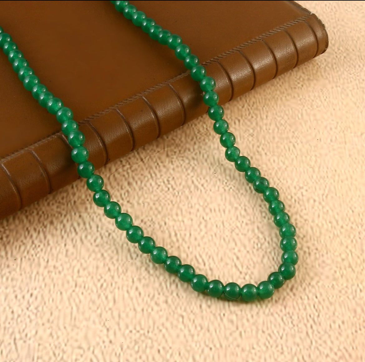 Natural Green Aventurine Beaded Necklace