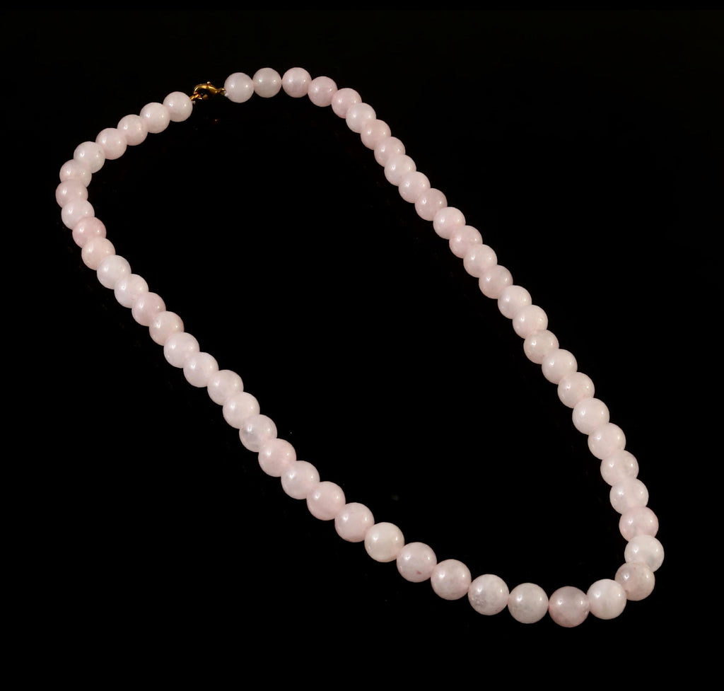 Natural Rose Quartz Beaded Necklace