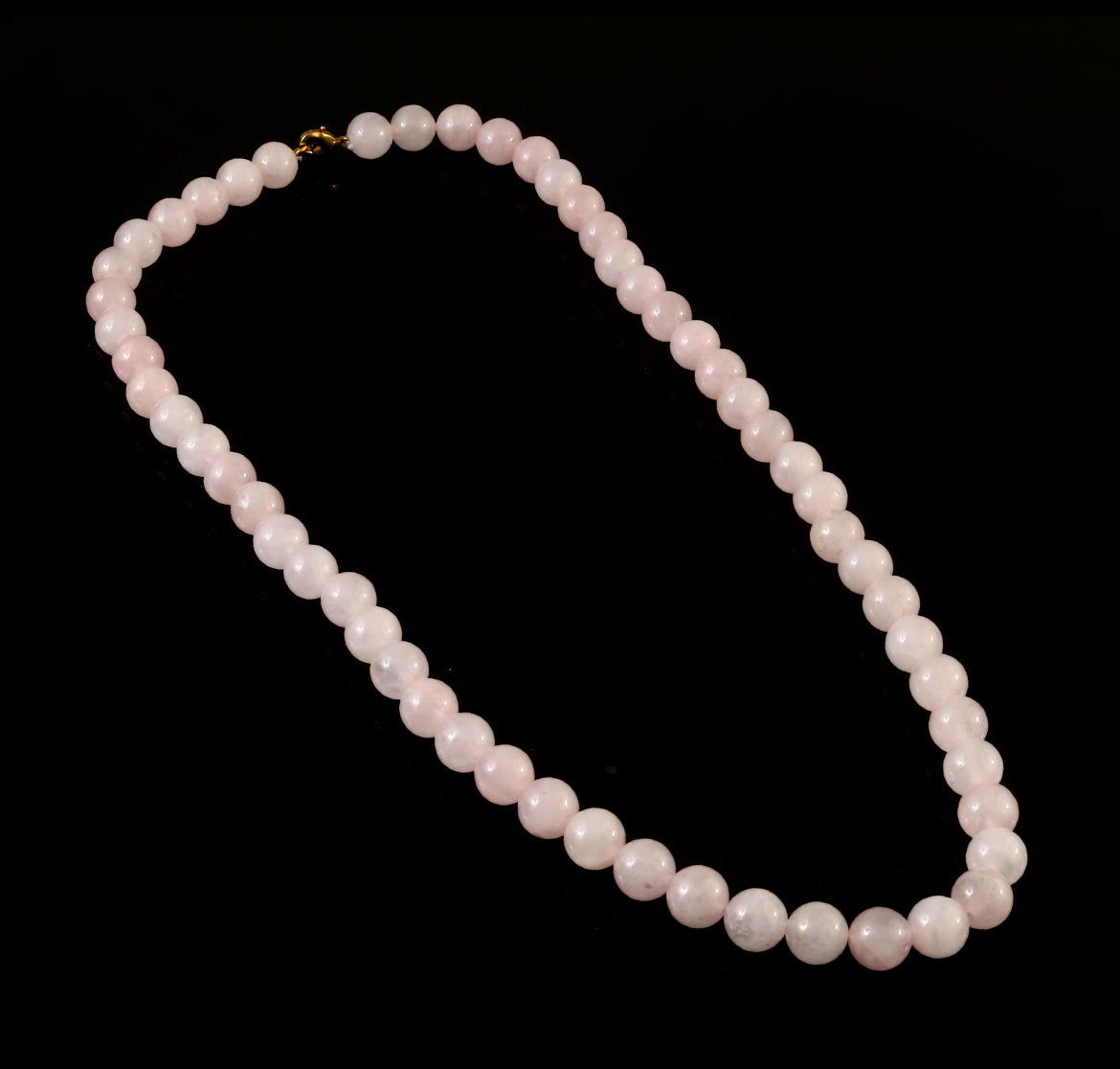 Natural Rose Quartz Beaded Necklace