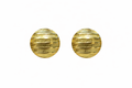 Textured Gold Disc Stud Earrings | Minimalist Round