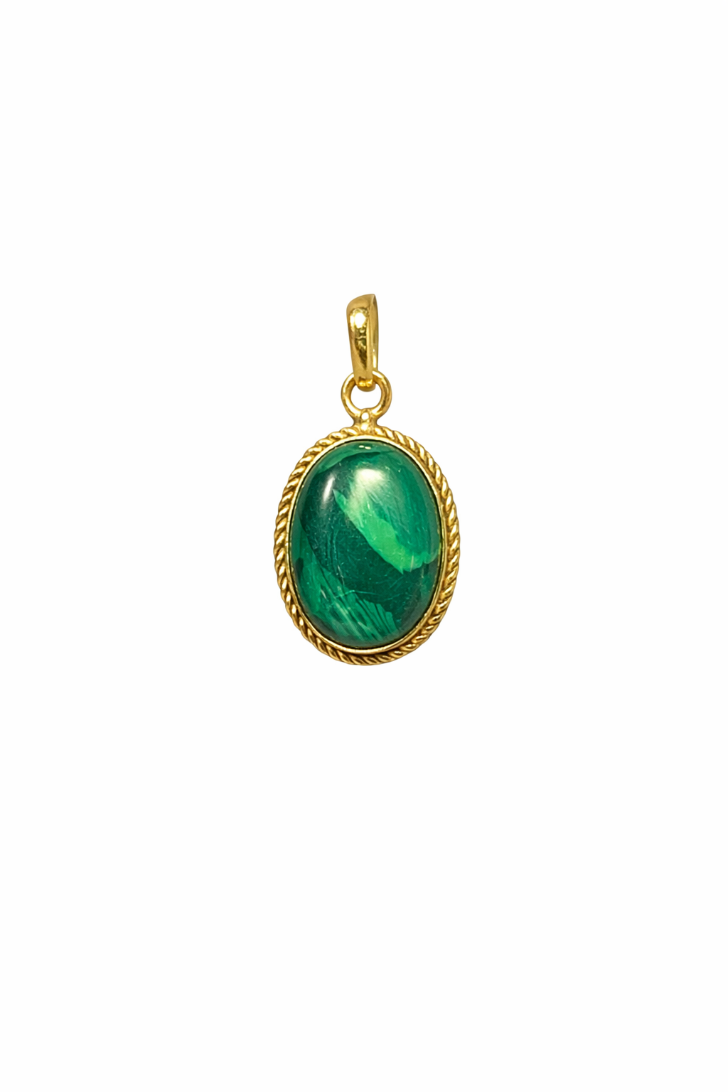 Vintage Malachite Style Elegant Pendant