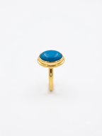 Natural Turquoise Ring in Gold