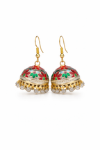 Multicolor Meenakari Jhumka Earrings
