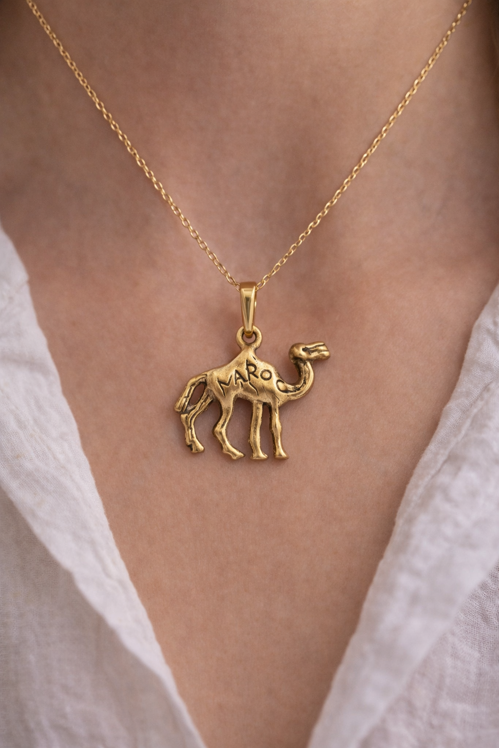 Vintage Camel Pendant Necklace