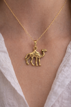 Vintage Camel Pendant Necklace