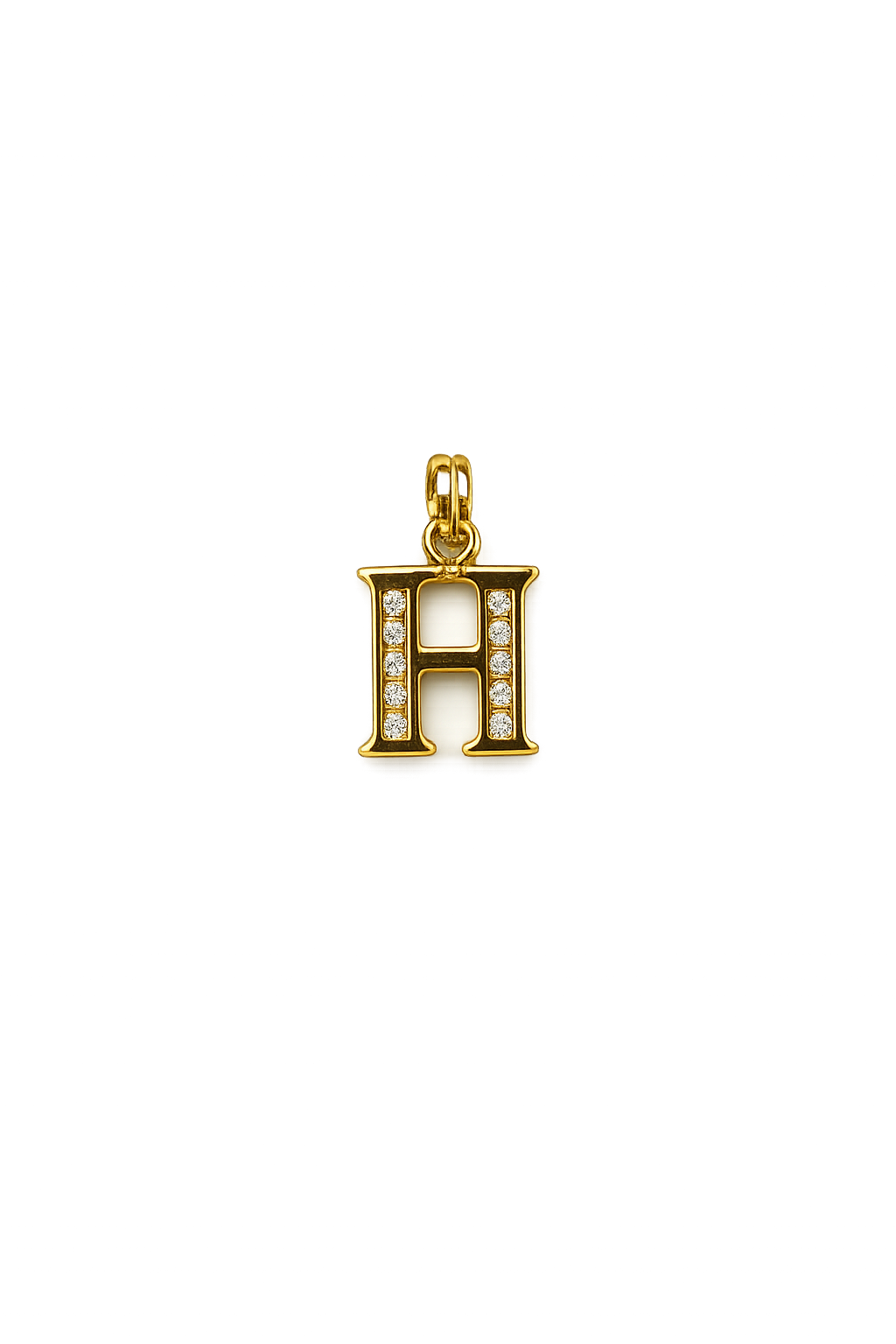 Elegant Gold Initial “H” Pendant Necklace
