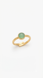 Dainty Green Aventurine Ring