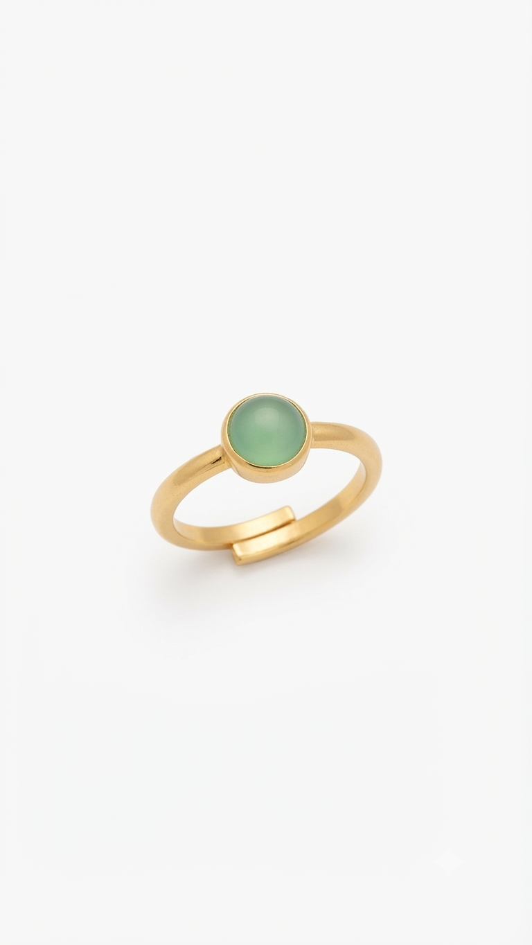 Dainty Green Aventurine Ring