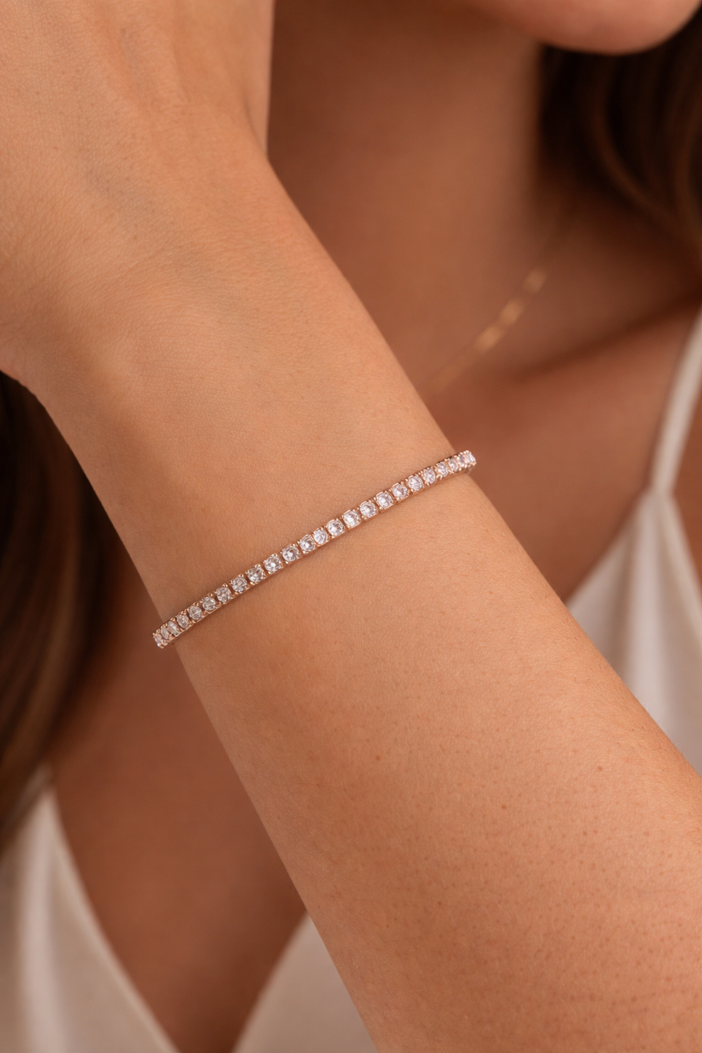 Rose Gold Tennis Bracelet