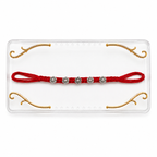 Silver Plated Floral Rakhi for Brother