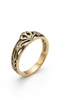 Vintage Filigree Bronze Ring