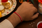 925 Sterling Silver Beaded Rakhi for Brother
