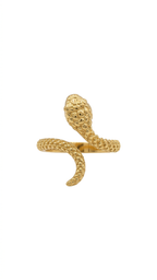 Golden Serpent Wrap Ring