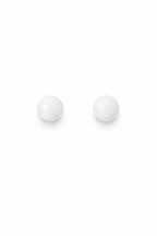 Minimalist Stone Earrings, Classic Round Studs