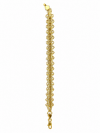 Gold Braided Link Bracelet