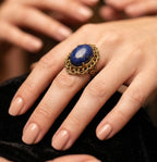 Vintage Lapis Lazuli Statement Ring