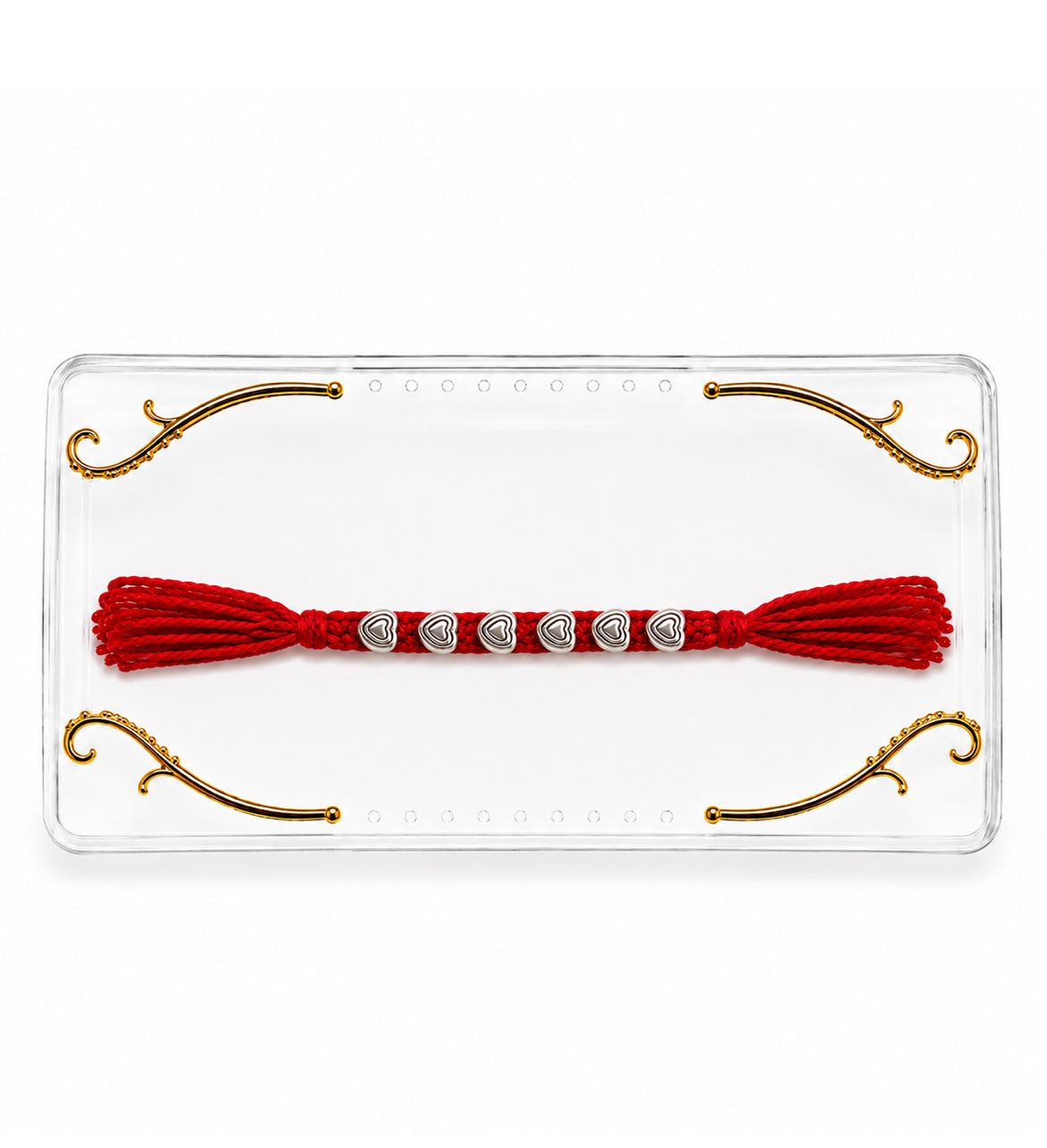Minimal Silver Heart Rakhi