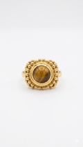 Vintage Tiger Eye Gold Ring for Women