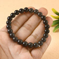 Natural Black Obsidian Full Rounds Beads